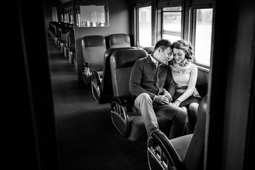 Nathalie&Michael-E-Blog-01 Train Engagement session