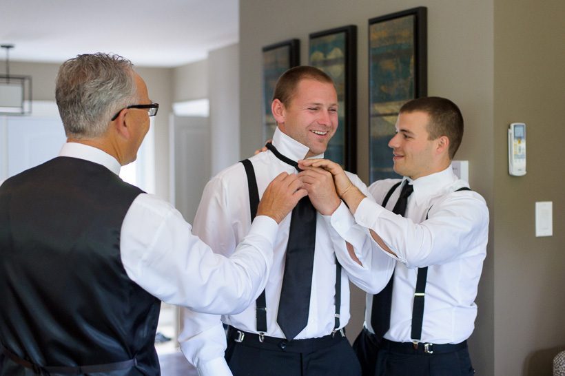 Groomsmen getting ready