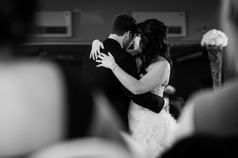 Bride and groom first dance