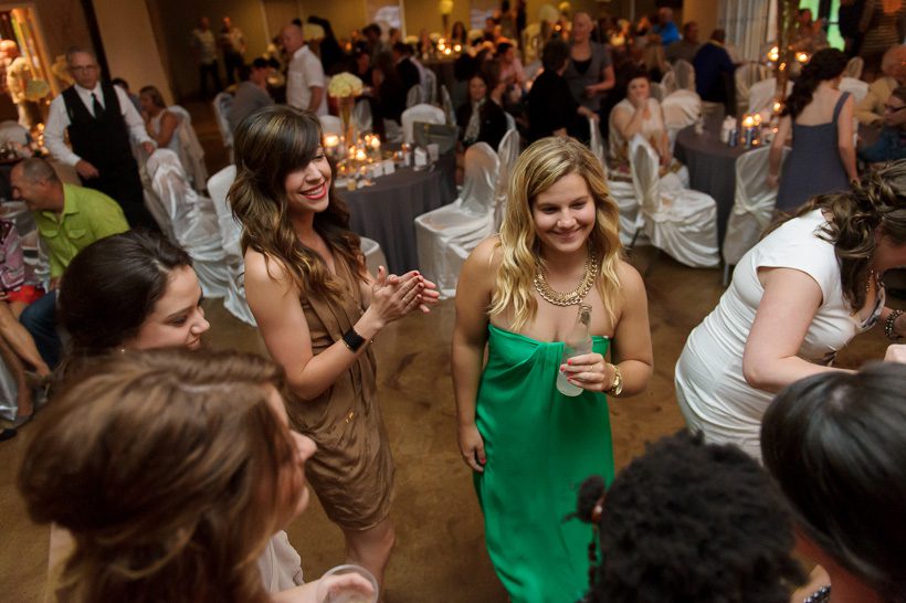 Wedding Reception crowd