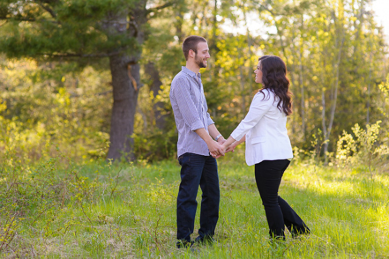 Couple in field