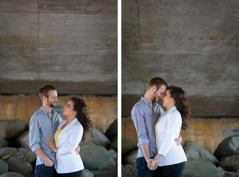 Engagement under bridge