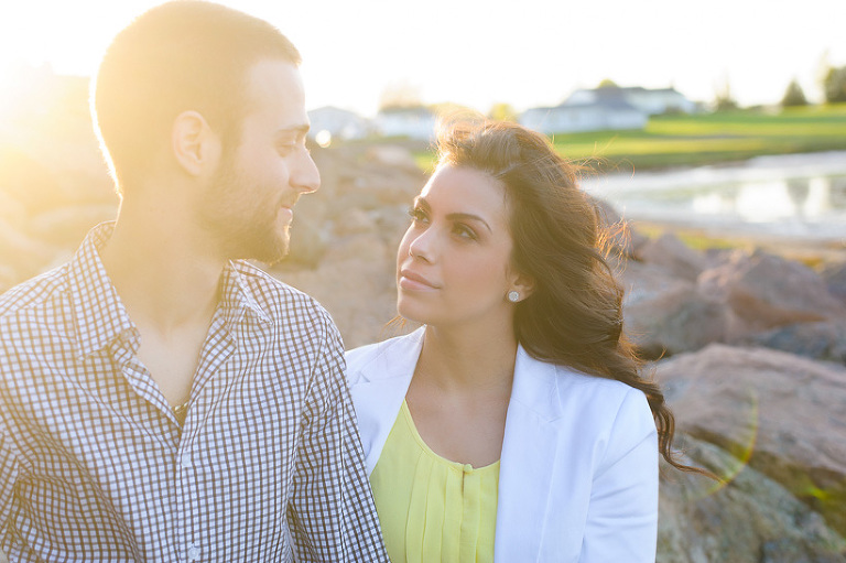 Sunset engagement session