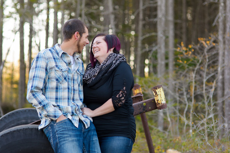 Couple in the woods