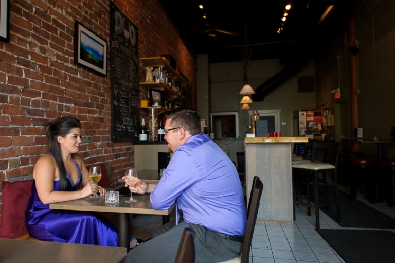 Wine Bar Engagement Session