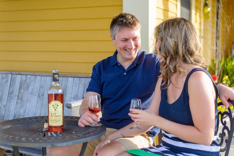 Moncton winery engagement