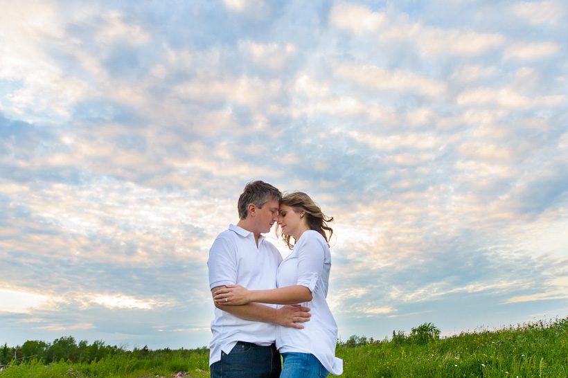 Moncton sunset engagement session