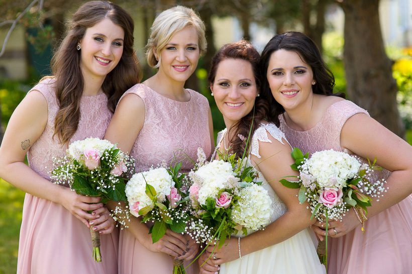 Vintage Bridesmaids Pink dresses