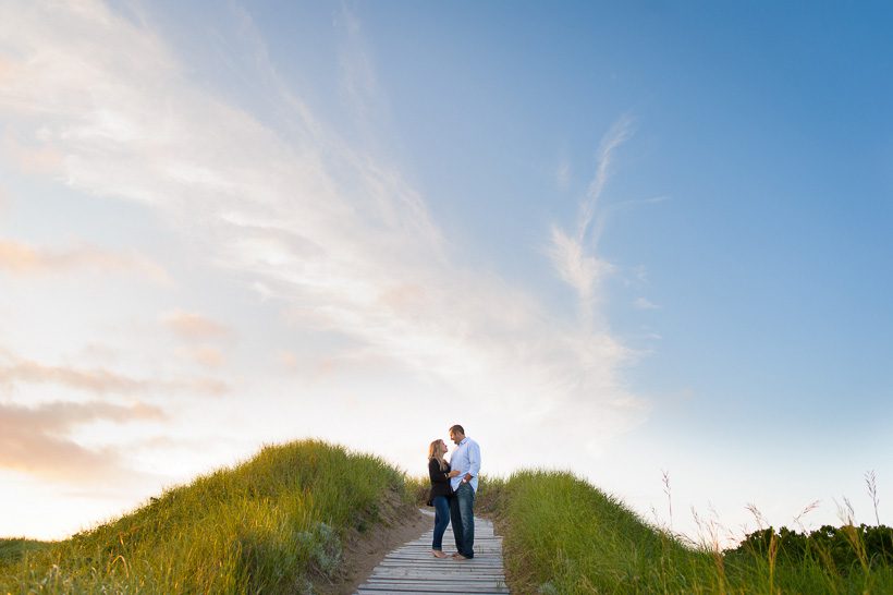 Beach engagement session