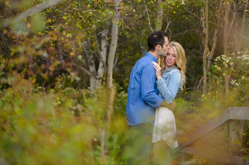 Couple in woods
