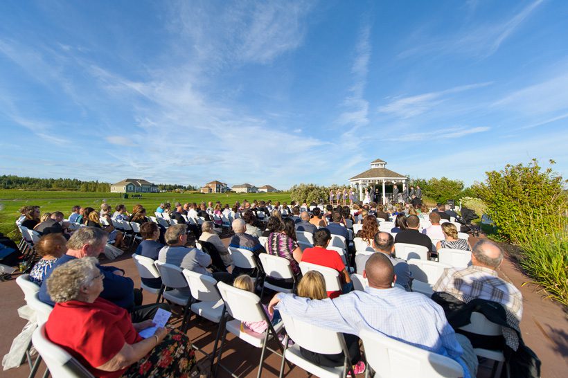 Moncton outdoor wedding ceremony