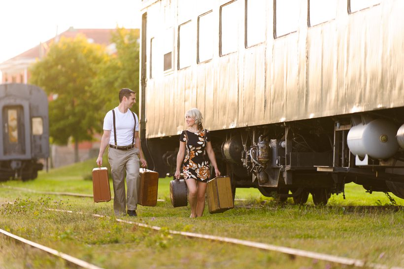 Vintage inspired Engagement session