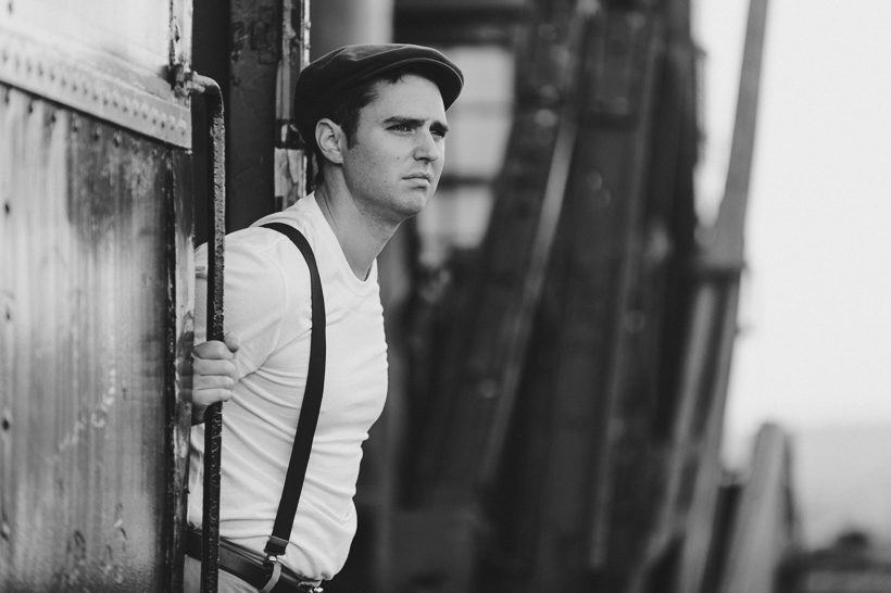 Vintage train conductor