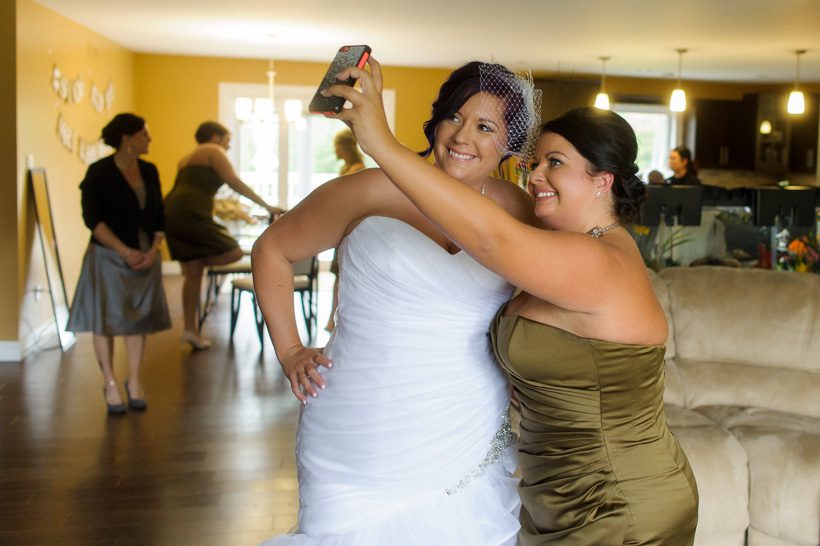 Bride selfie
