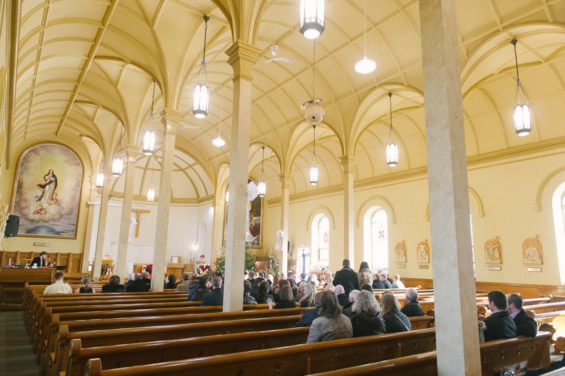 Church wedding ceremony