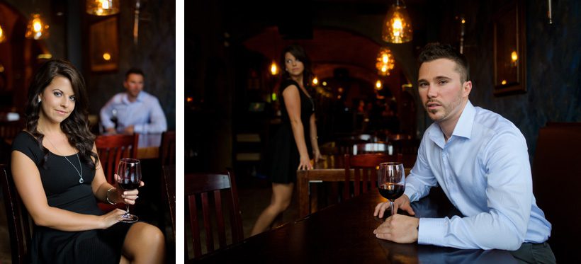 Wine Bar Engagement Session