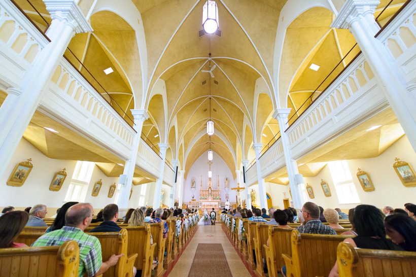 Church wedding ceremony