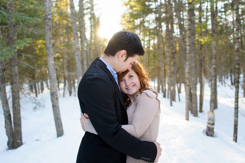 Young couple engagement