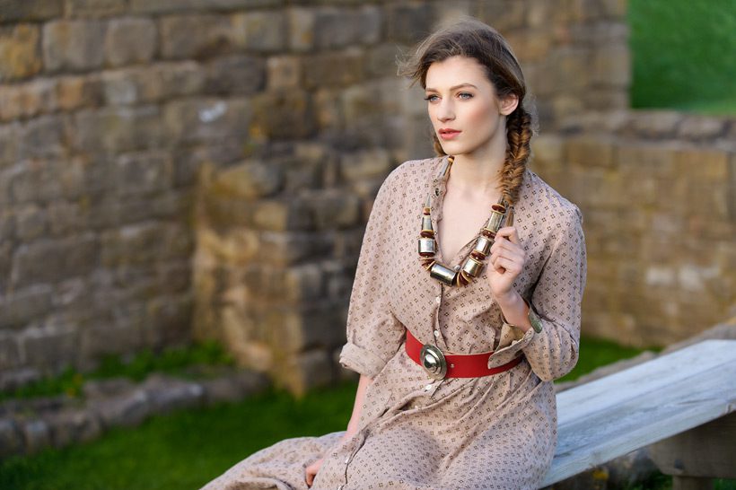 Fishtale braid on model