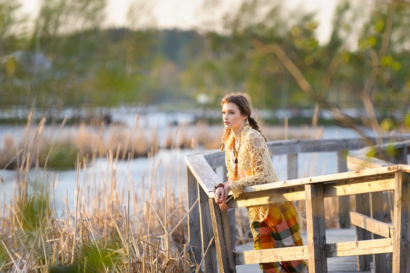 Vintage Clothing on Model