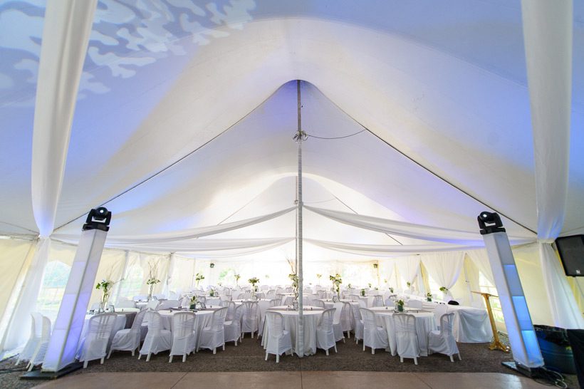 Tent wedding