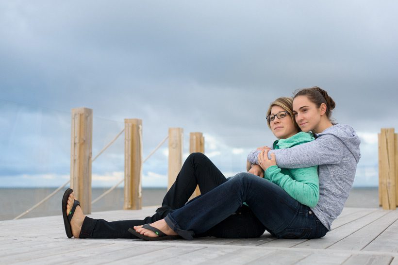 Lesbian engagement session