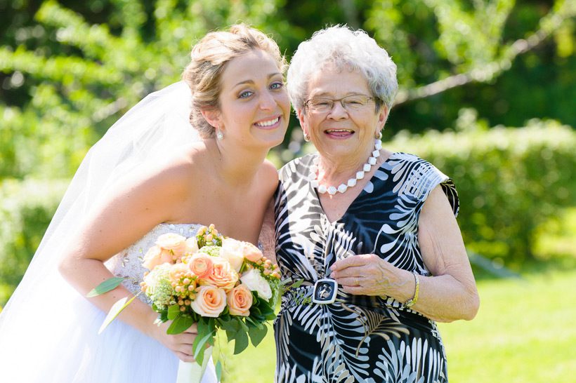 bride and grandmother