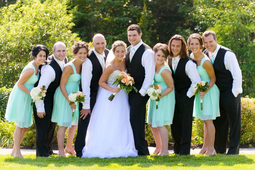 Mint bridal party