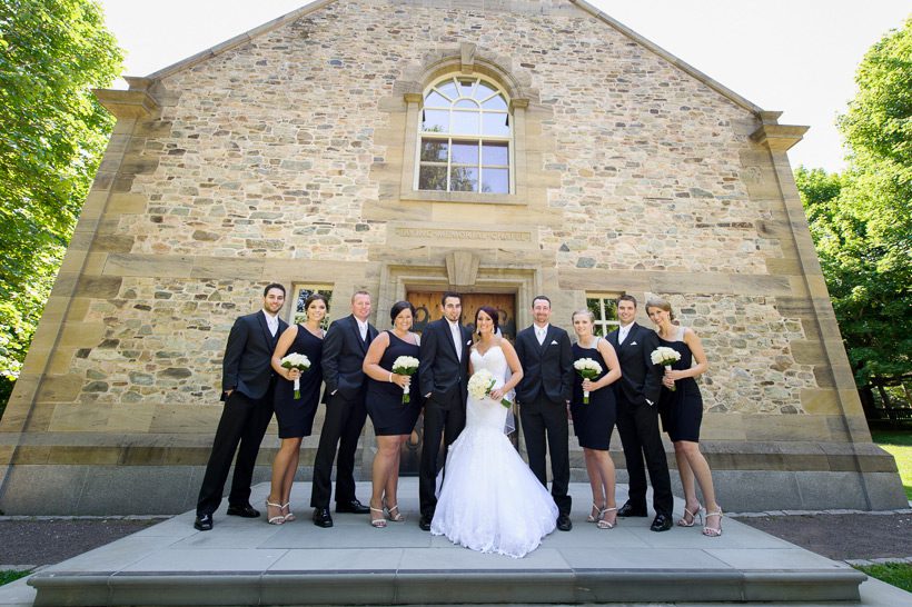 Bridal party at bouctouche irving park