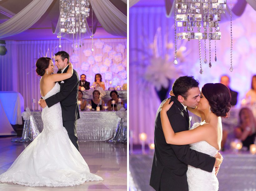 bride and groom first dance