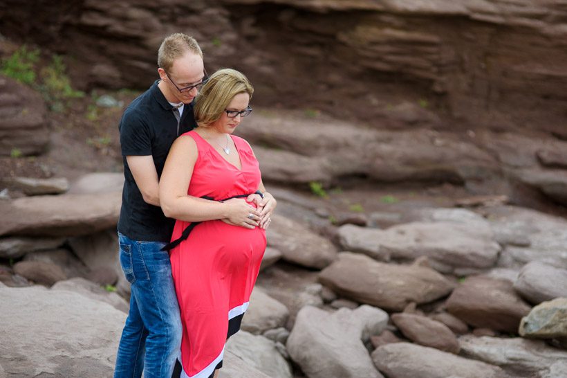 Couple maternity pose