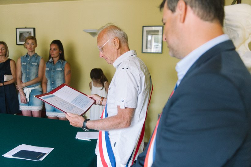 Cérémonie de mariage Lirac