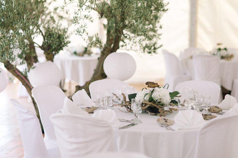 Tent wedding in France