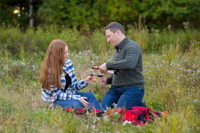 Couple having a picnic