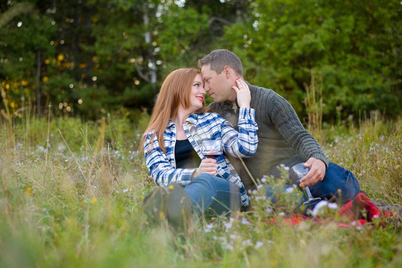 Couple in a field
