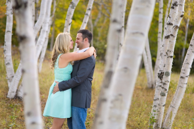 Birch tree engagement