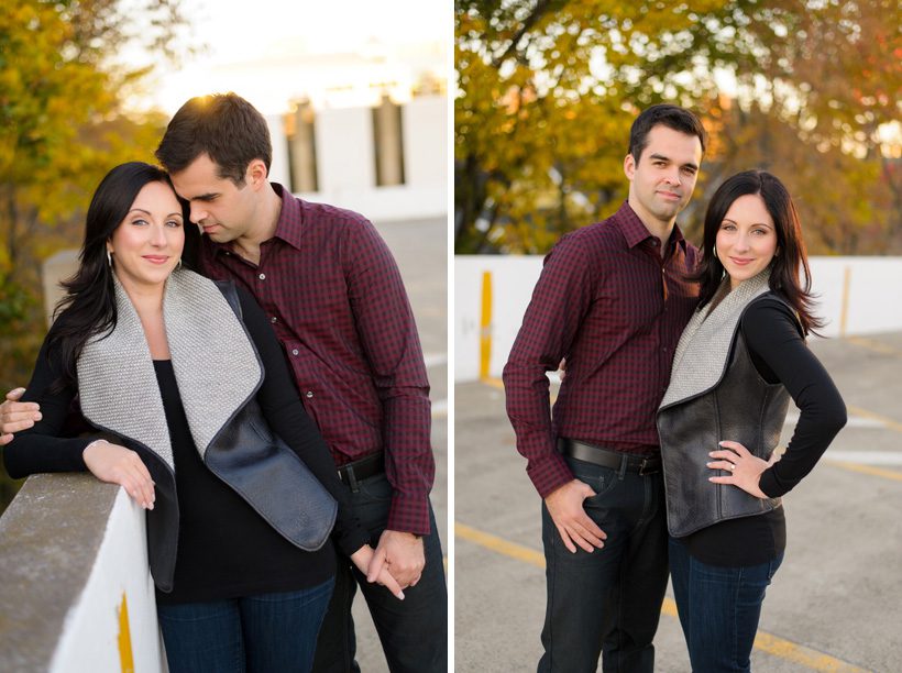 Rooftop engagement session