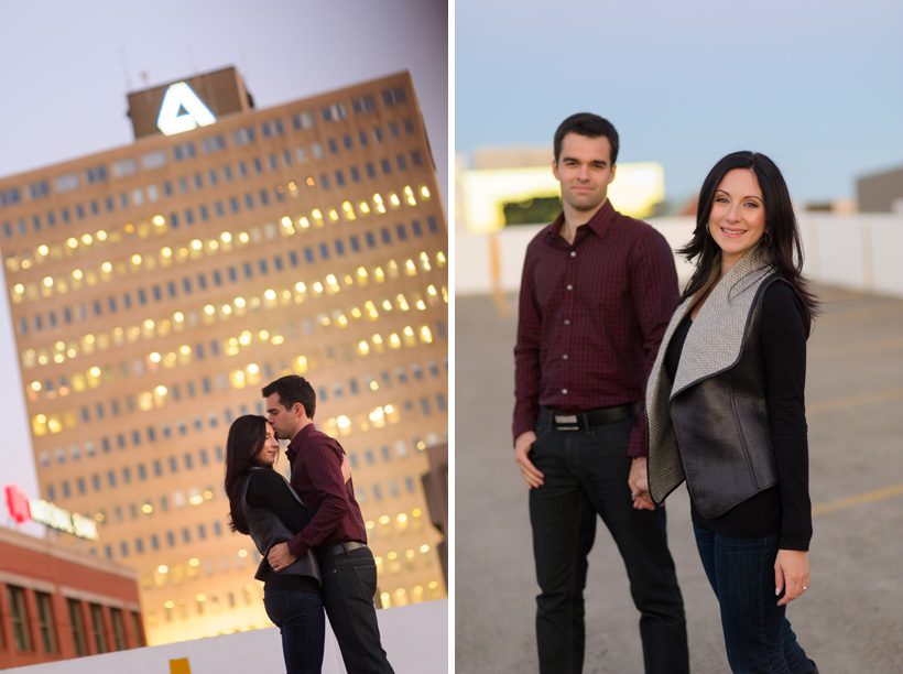 Moncton skyline engagement