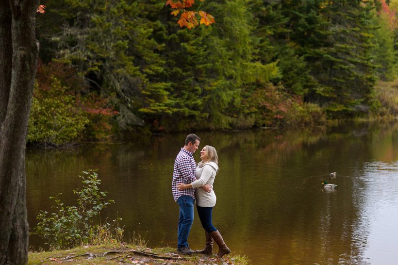 Engagement session by the lake