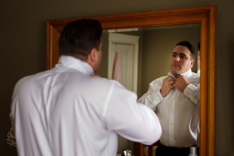Moncton groom getting ready