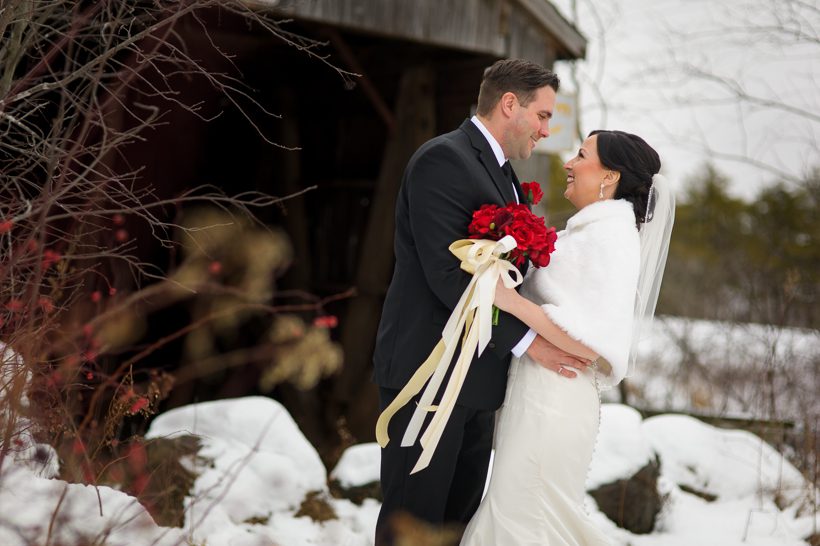 Covered bridge wedding