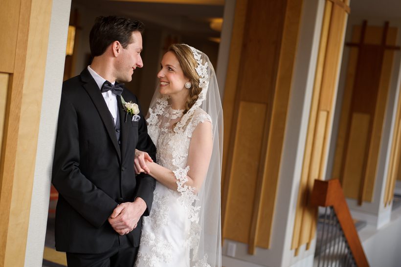 Bride and groom portrait