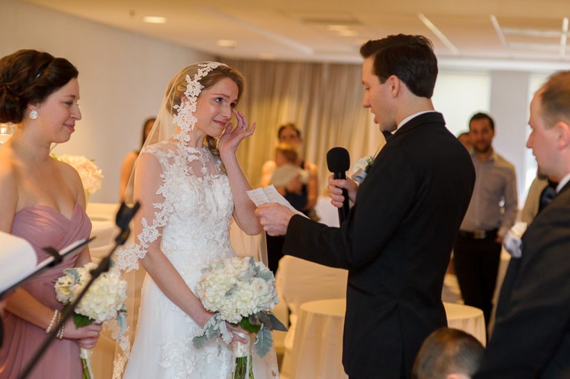 groom reading vows