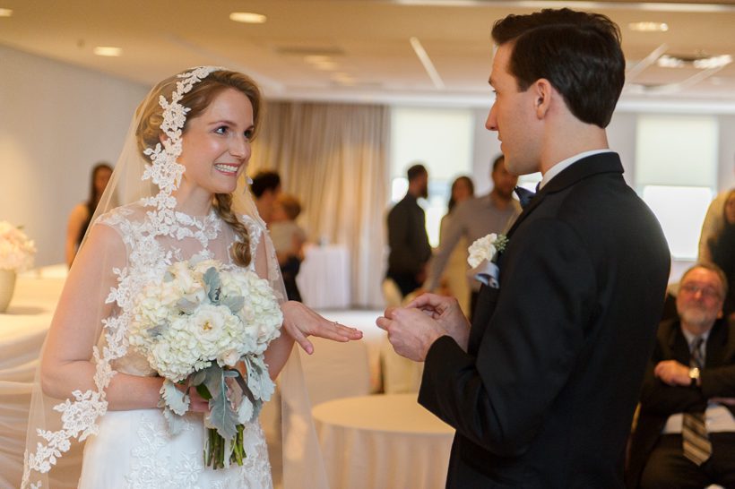 putting on the rings