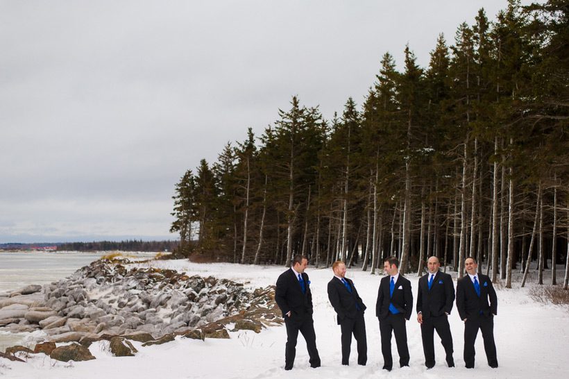 seaside winter wedding