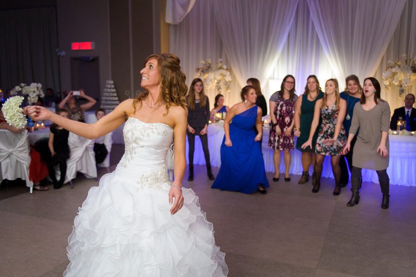 Bouquet toss shediac wedding