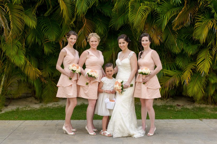 Blush bridesmaids dresses