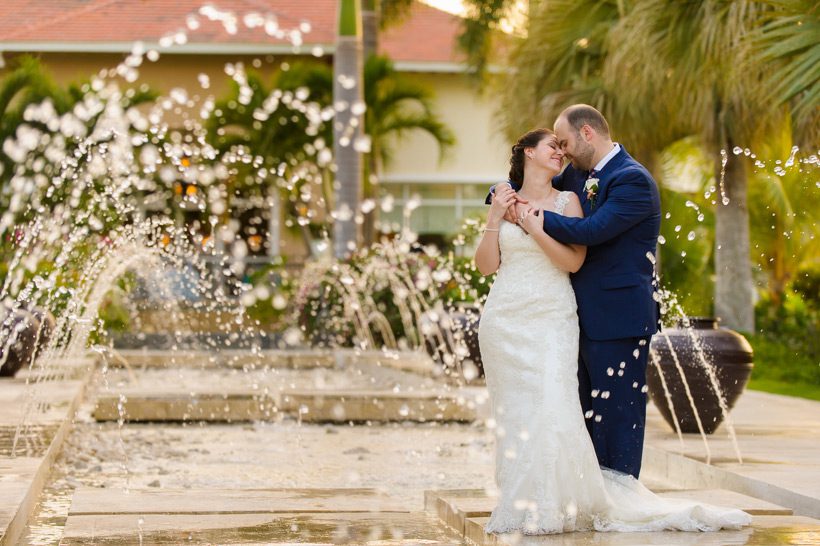 Now Larimar fountains wedding