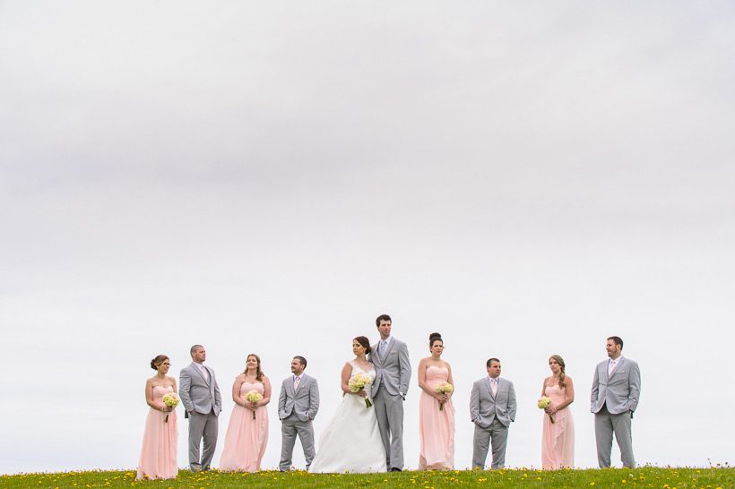 Bridal party pink and grey