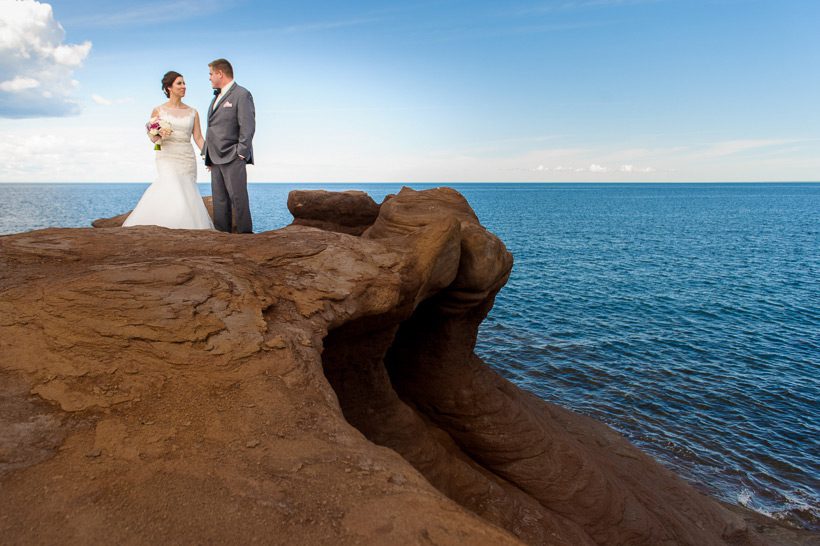 Seaside wedding photos